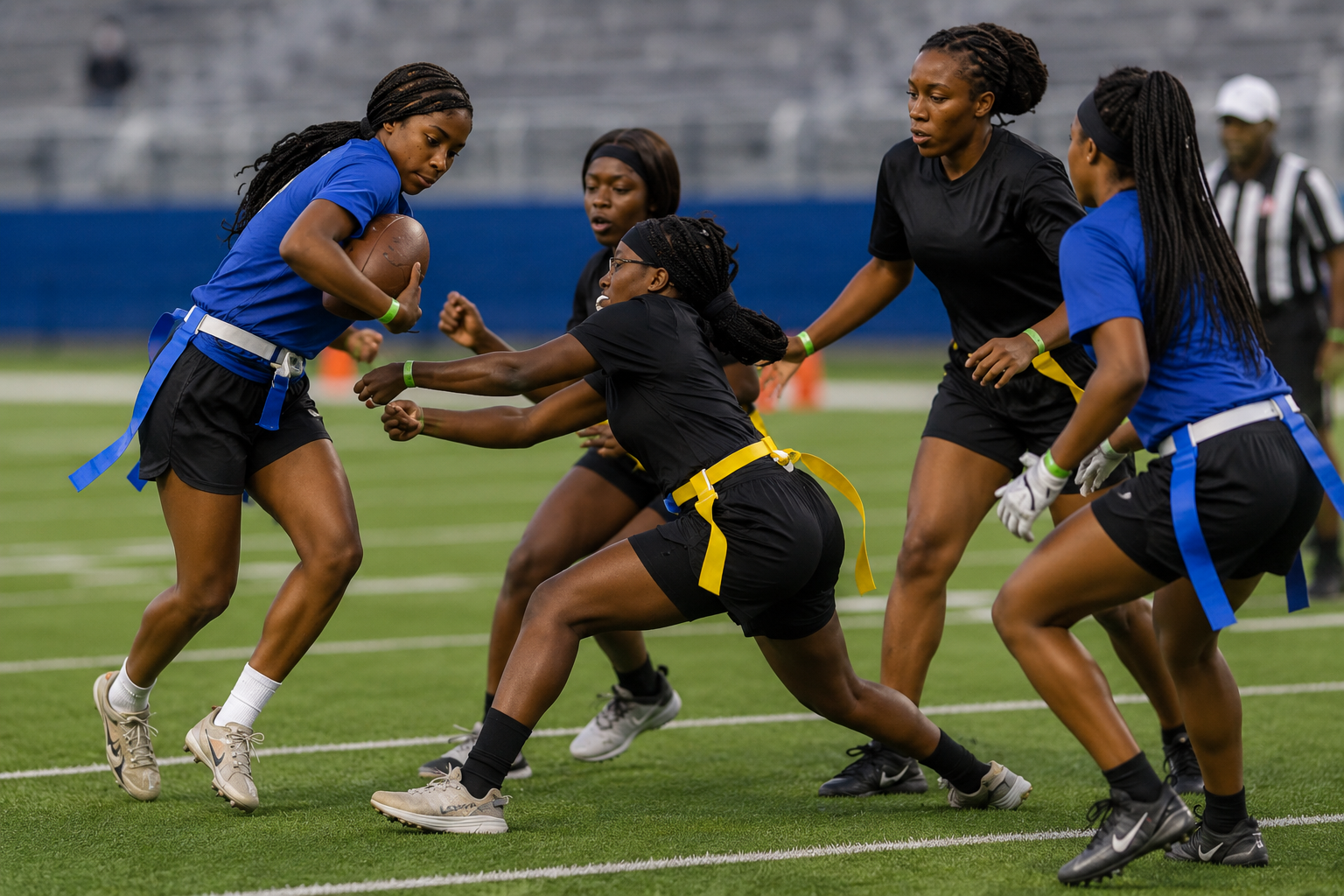 Women's flag football stadium
