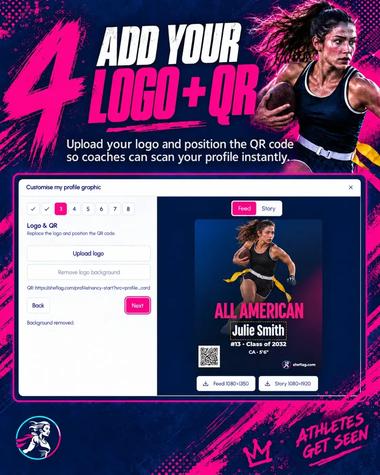 Step 4: Add your logo + QR
