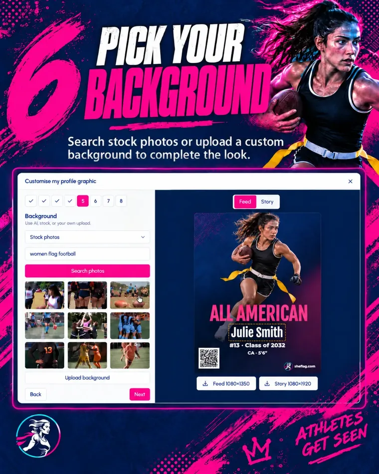 Step 6: Pick your background